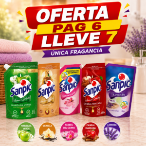 Oferta Sampic Doy Pack 450ml Pague 6 Lleve 7