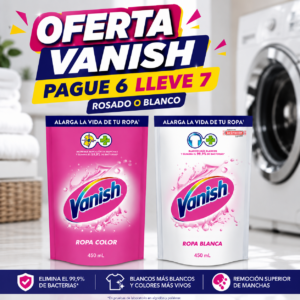 Oferta Vanish 450ml Pague 6 Lleve 7