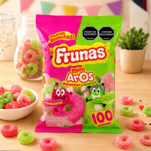 Frunas Gomas Mini Aros x 100 Unidades
