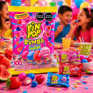Caramelo Pin Pop Bumba Surtido x 100 Unidades