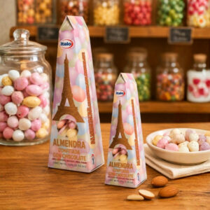 Almendra Piramidal con Chocolate
